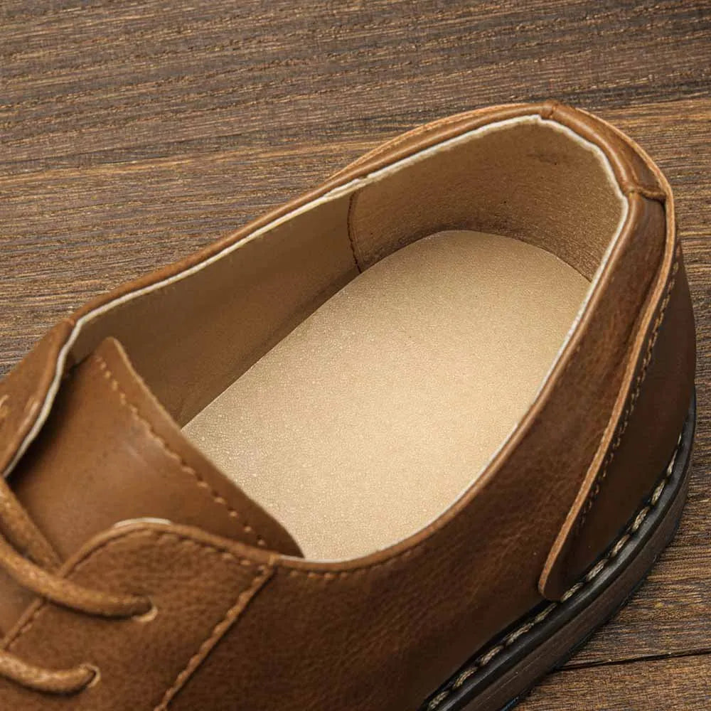 Business Herren Lederschuhe Europäisch Amerikanisch Lässige Herren Lederschuhe Retro Trend Herren Schuhe Große Größe Lederschuhe für Männer
