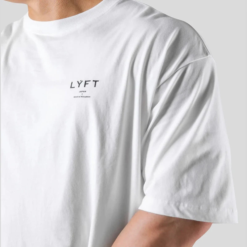 Gym Fitness Shirt Men Running Sport Loose T-shirt Short Sleeve Cotton Tee Tops Summer Male Bodybuilding Training Workout Apparel - Sun Studio