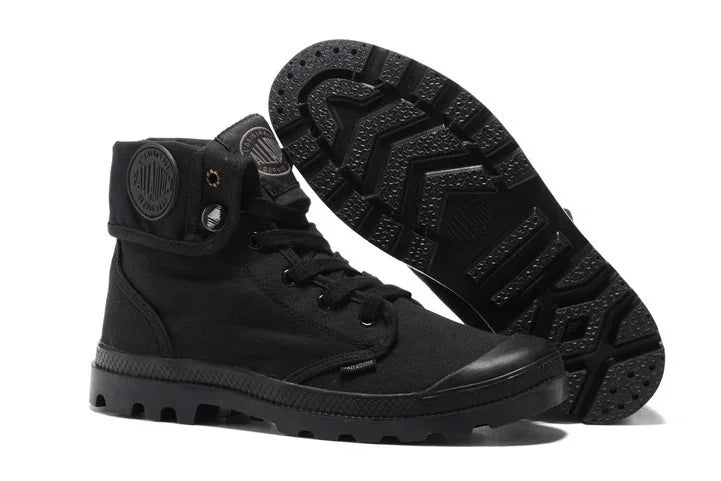 PALLADIUM Pallabrouse Dunkelbraune Sneakers Herren/Damen Hochschaft Army Freizeit Stiefeletten Canvas Lässige Schuhe Rutschfeste Schuhe 36-45