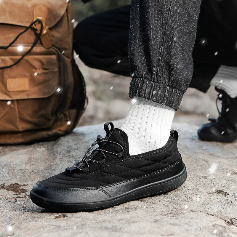 New Winter Warm Snow Barefoot Casual Shoes Waterproof Non-Slip Women Men Hiking Shoes Outdoor Warm Fur Work Ankle Shoes Big Size - Sun Studio