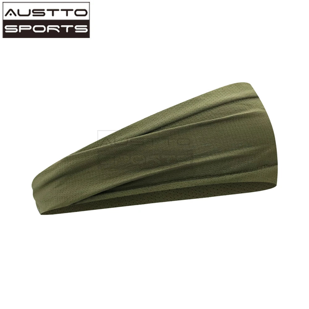 Austto Sports Athletic Headbands Cooling Sweatband for Men Women Running Cycling Hiking Yoga Fitness - Sun Studio