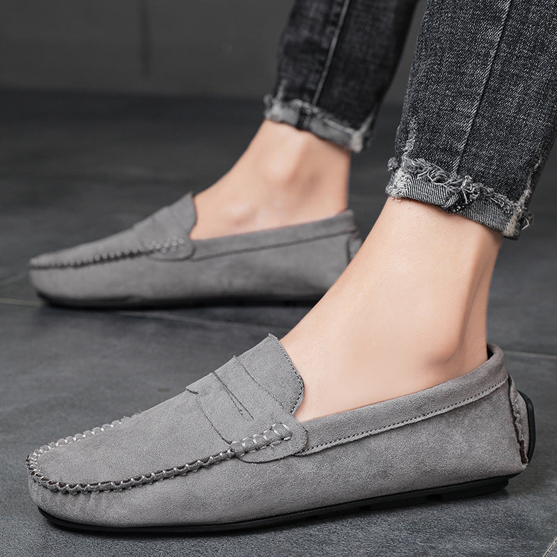 Trend Wildleder Herren Lässige Schuhe Atmungsaktiver Komfort Slip-On Herren Fahr Schuhe Mode Herren Bequeme Schuhe Luxus Marke Mokassins