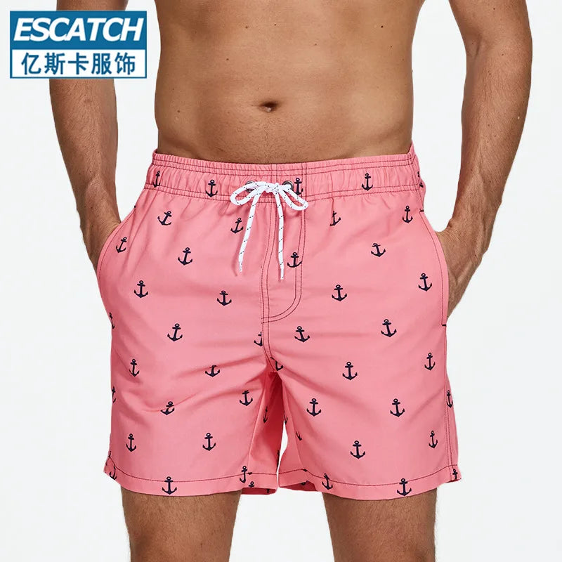 Quick-drying swimwear men beach shorts men's swimming trunks suit bath man holiday shorts quarter-print swimming trunk swimsuit - Sun Studio