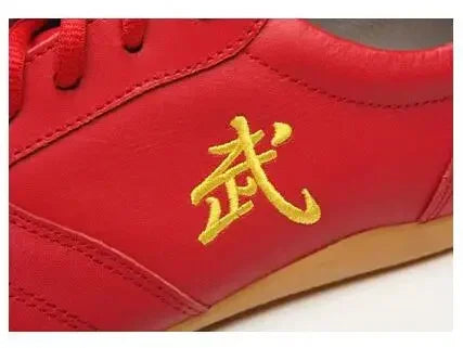 Men Woman Genuine Leather Wushu Tai Chi Kungfu Glamorous Shoe Routine Martial Arts Shoes Professional Competition Shoes big 46 - Sun Studio
