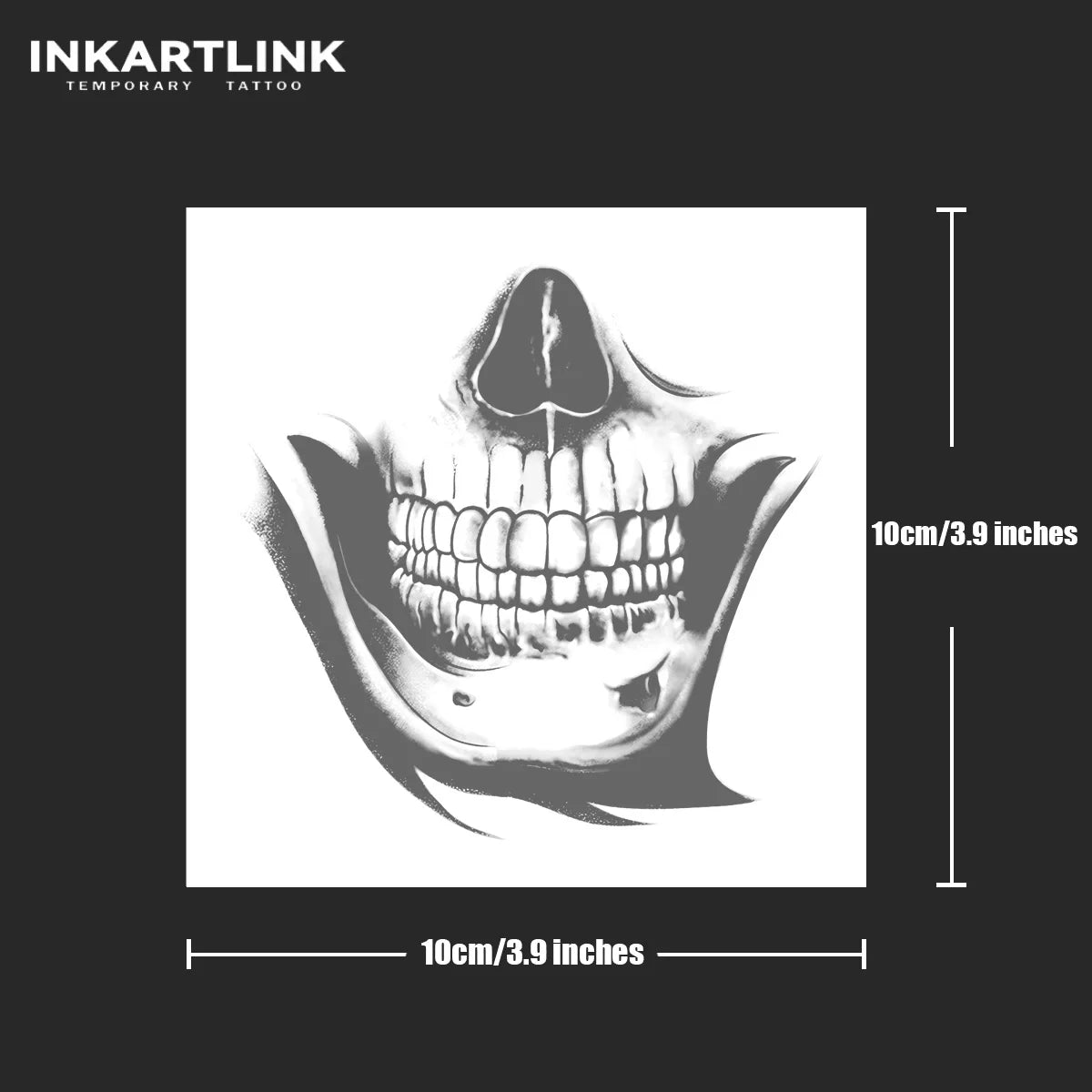 Skull Temporary Tattoo,Lasts To 15 Days New Technology Magic Waterproof Semi Permanent Sticker. - Sun Studio