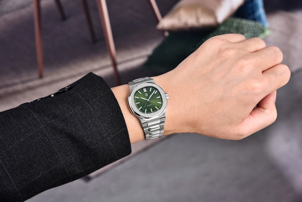 PAGANI DESIGN 2025 New Men's Watches Luxury Automatic Watch For Men Mechanical 40MM WristWatch Stainless Steel AR Sapphire glass - Sun Studio
