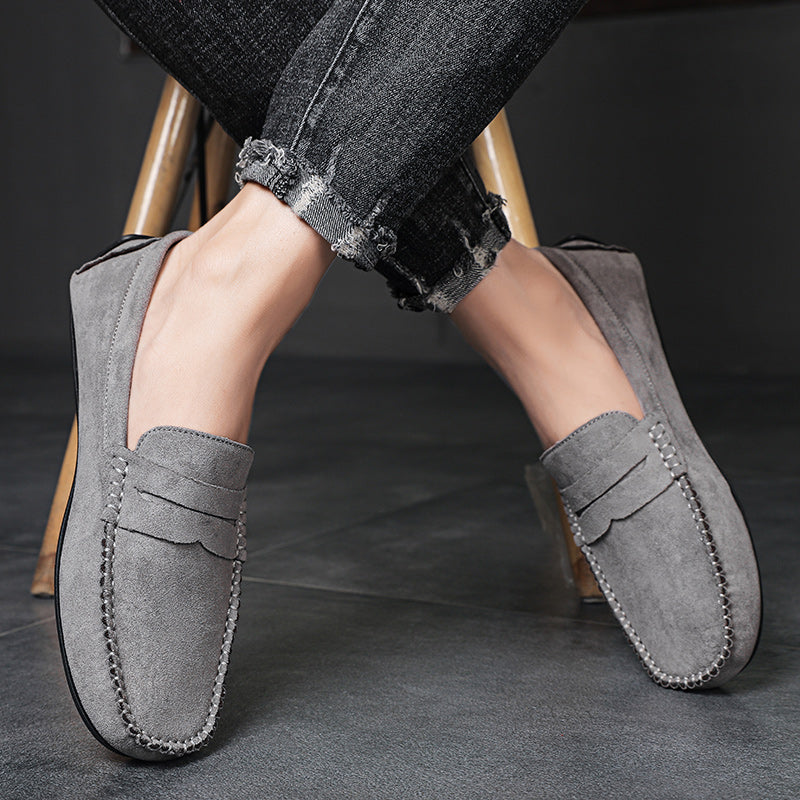 Trend Wildleder Herren Lässige Schuhe Atmungsaktiver Komfort Slip-On Herren Fahr Schuhe Mode Herren Bequeme Schuhe Luxus Marke Mokassins
