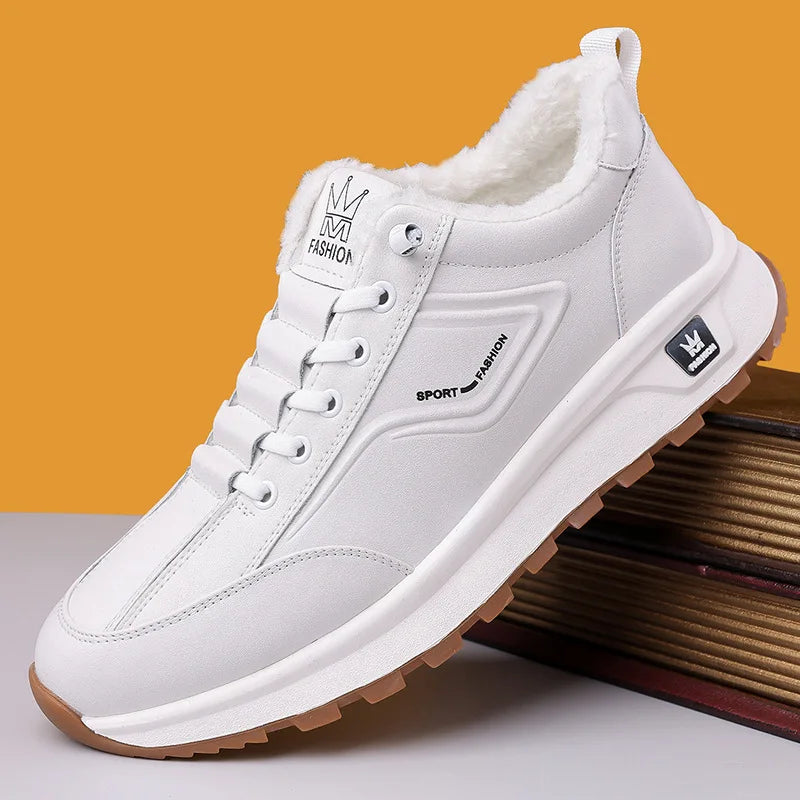 Designer Neue Männer Echtes Leder Freizeit Sport Schuhe Straßenmode Bequeme Kuhleder Schnür Sneakers