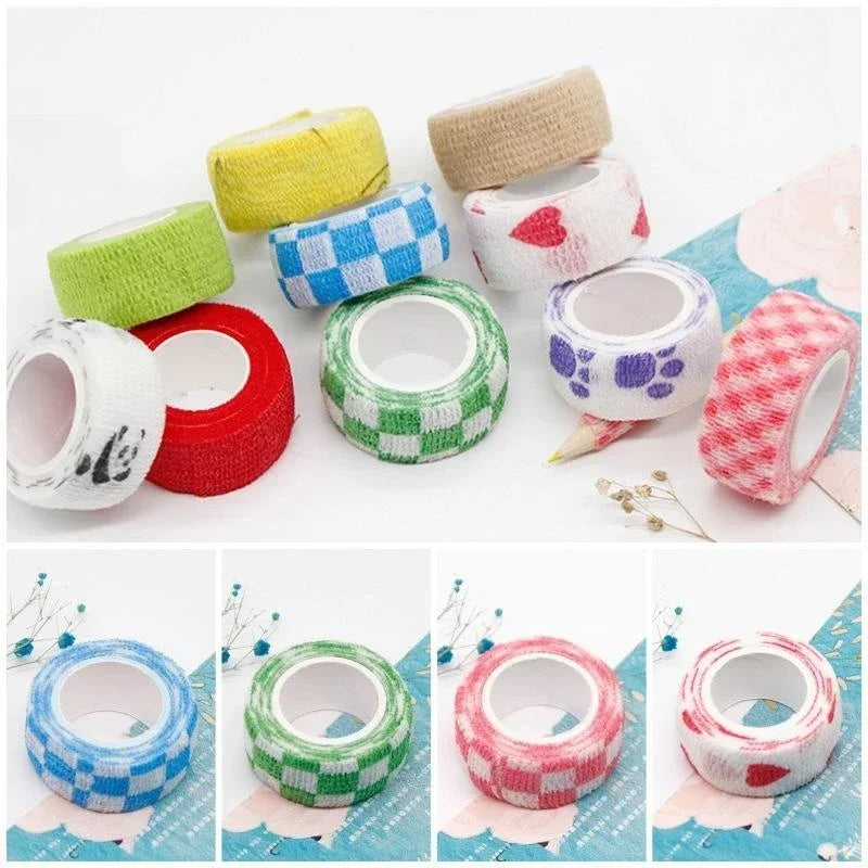 Elastic Breathable Tape Bandage Pet Flexible Cartoon Printed Finger Care Guard Sports Support Adherent Wrap Band Tape Bandages - Sun Studio