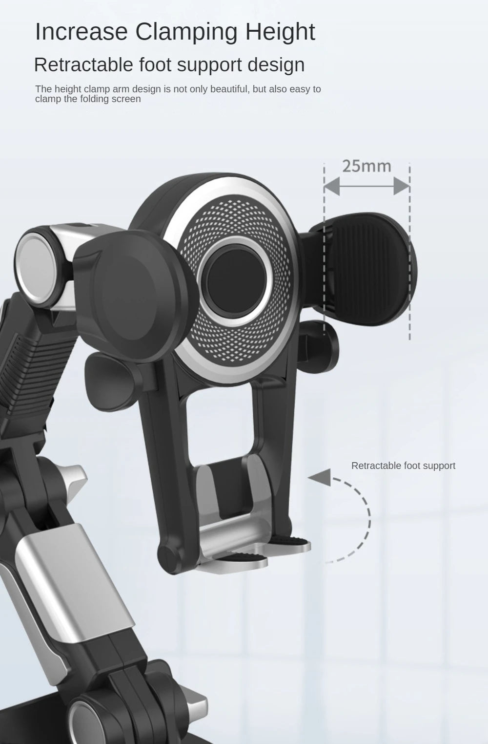 Heavy Duty Phone Mount for Car Windshield Dashboard Long Arm Suction Cup Phone Stand Holder 4.7-6.8inch Smartphone GPS Mount - Sun Studio