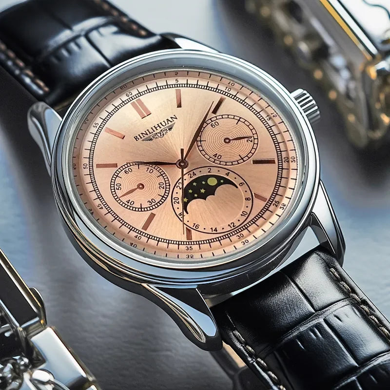 Top Brand Man Wristwatch Luxury Business Waterproof Men Watch For Men Quartz Clock Leather Men's Watches reloj+Box Men's Gift - Sun Studio