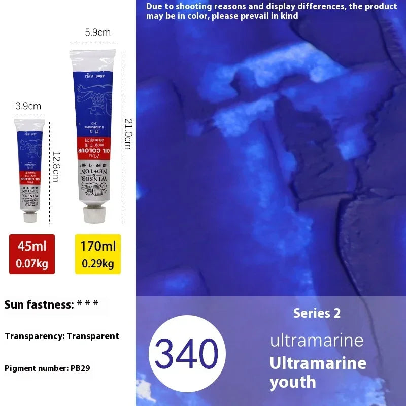 45ml Ölmalerei Transparente Tube Schnell trocknend Weiß Gold Silber Professionelle Farbmalbedarf für Künstler Studenten Anfänger