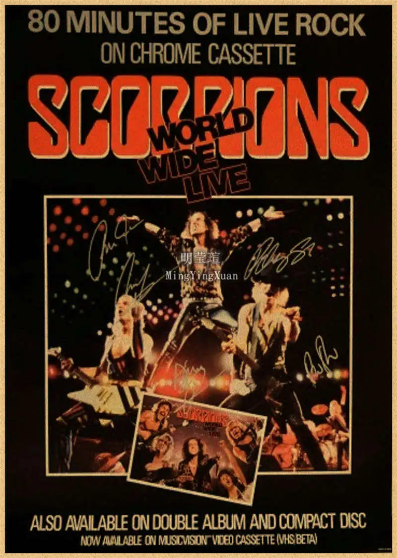Scorpions Band Poster Wall Art  Posters Decoration Art Poster Personalized Gift Modern Family bedroom Painting - Sun Studio