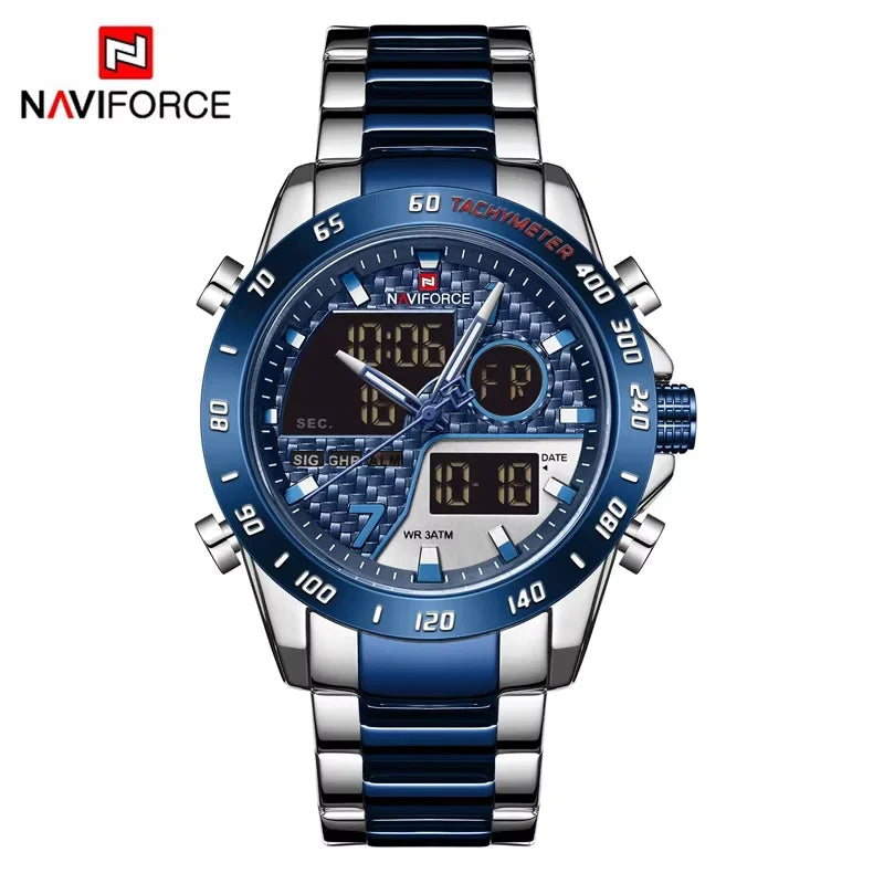 NAVIFORCE Herren Digitaluhr LED Sport Militär Männliche Quarz Armbanduhr Männliche Leuchtende Wasserdichte Uhr Relogio Masculino