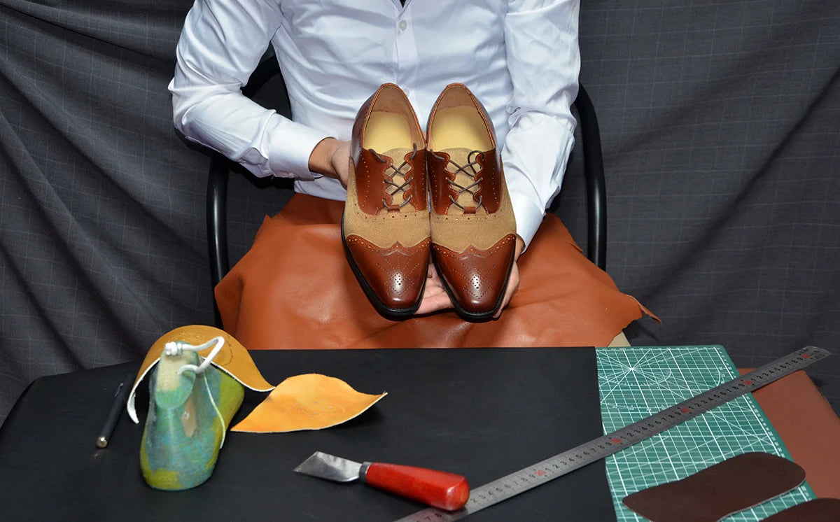 Luxury Brand Style Casual Sneakers Men's Shoes Genuine Leather Lace-up Basic Outdoor Footwear Daily Male Fashion Oxford Shoes - Sun Studio