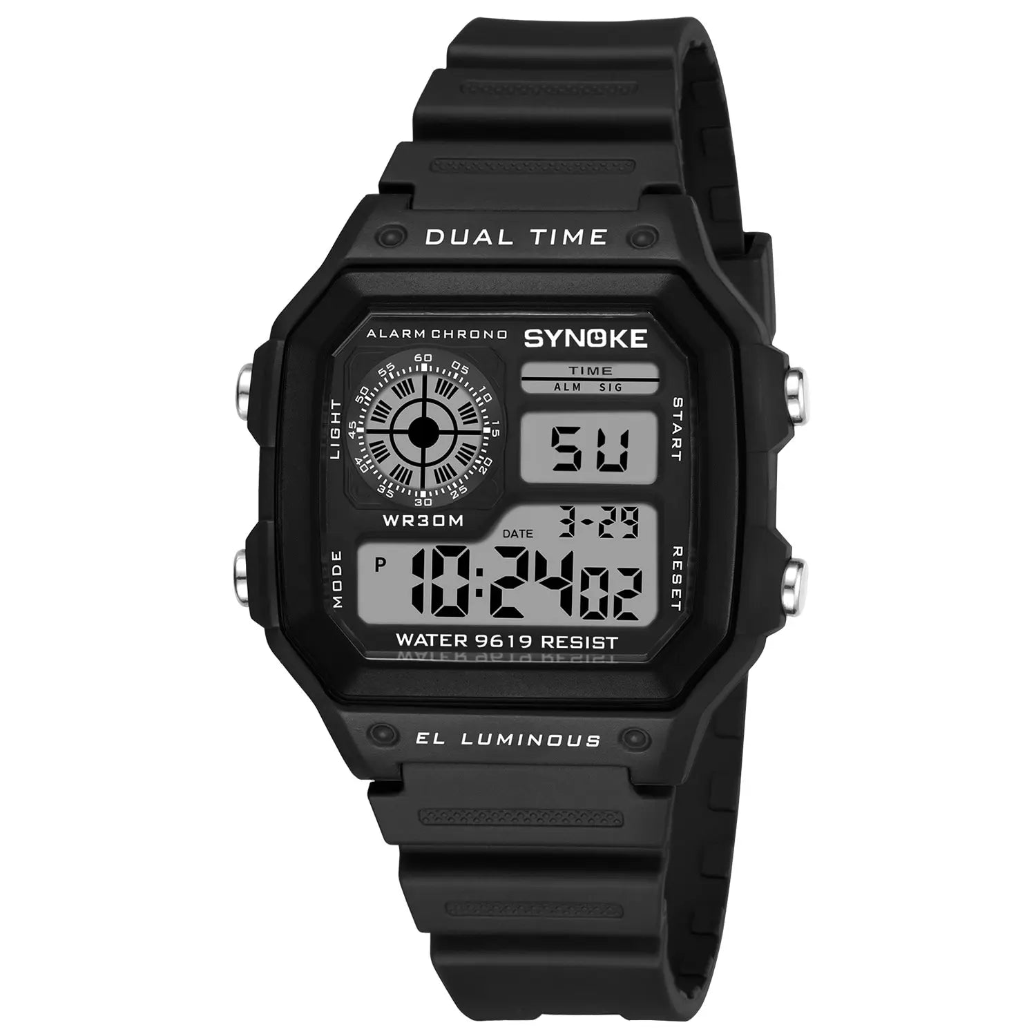 SYNOKE Military Digital Watches Men Sports Luminous Chronograph Waterproof Male Electronic Wrist Watches Relogio Masculino - Sun Studio