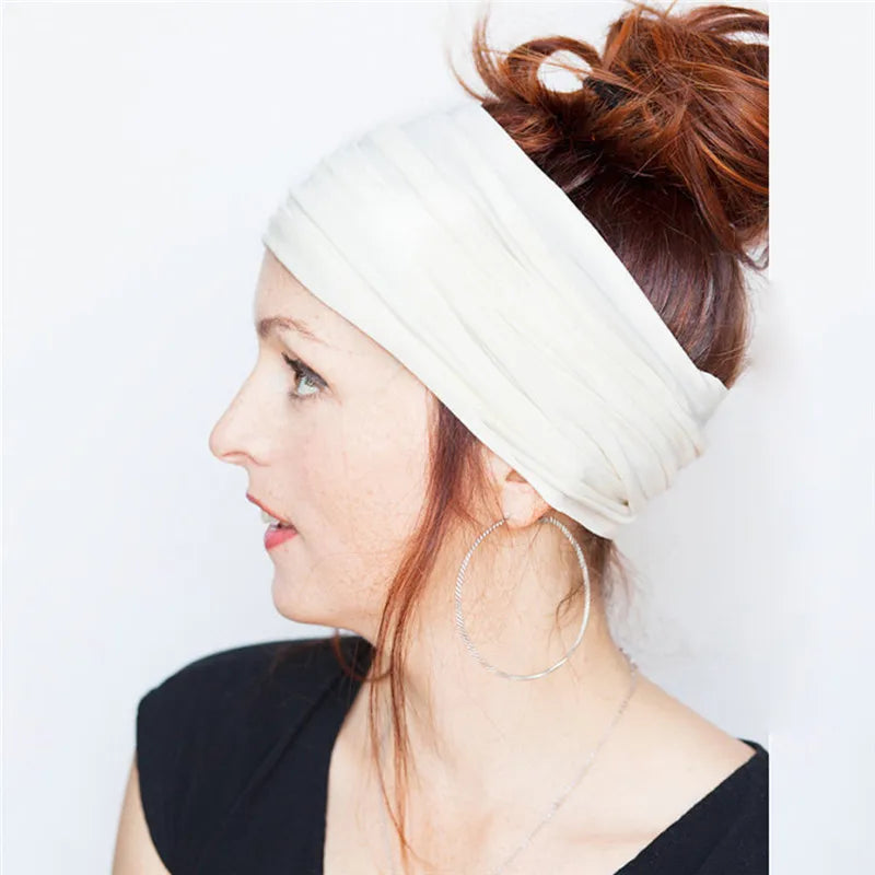 New Elastic Cycling Headband Women Fitness Headband Sweatband Fitness Headwrap Non-slip Bike Headwear Running Fitness Hairband - Sun Studio