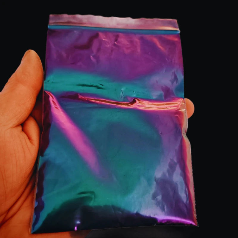 1G/Glas Super Chamäleon Automobilfarbe Pigmentpulver Hypershift Chamäleon Pigment Farbenwechsel Blau/Rot/Violett Artikel:HLMR-46