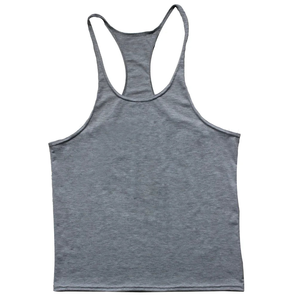 Men's Sports Gym Fitness Tank Top Y Back Fitness Lightweight Shoulder Strap Muscle Fit Tight Fitness Limit T-shirt - Sun Studio