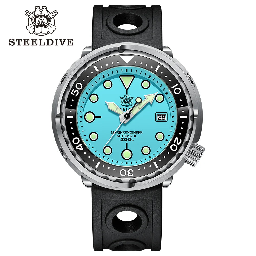 STEELDIVE SD1975 Luxus Automatikuhren Herren Taucheruhr 30Bar Wasserdicht Leuchtende Uhr Saphirglas Mechanische Armbanduhr