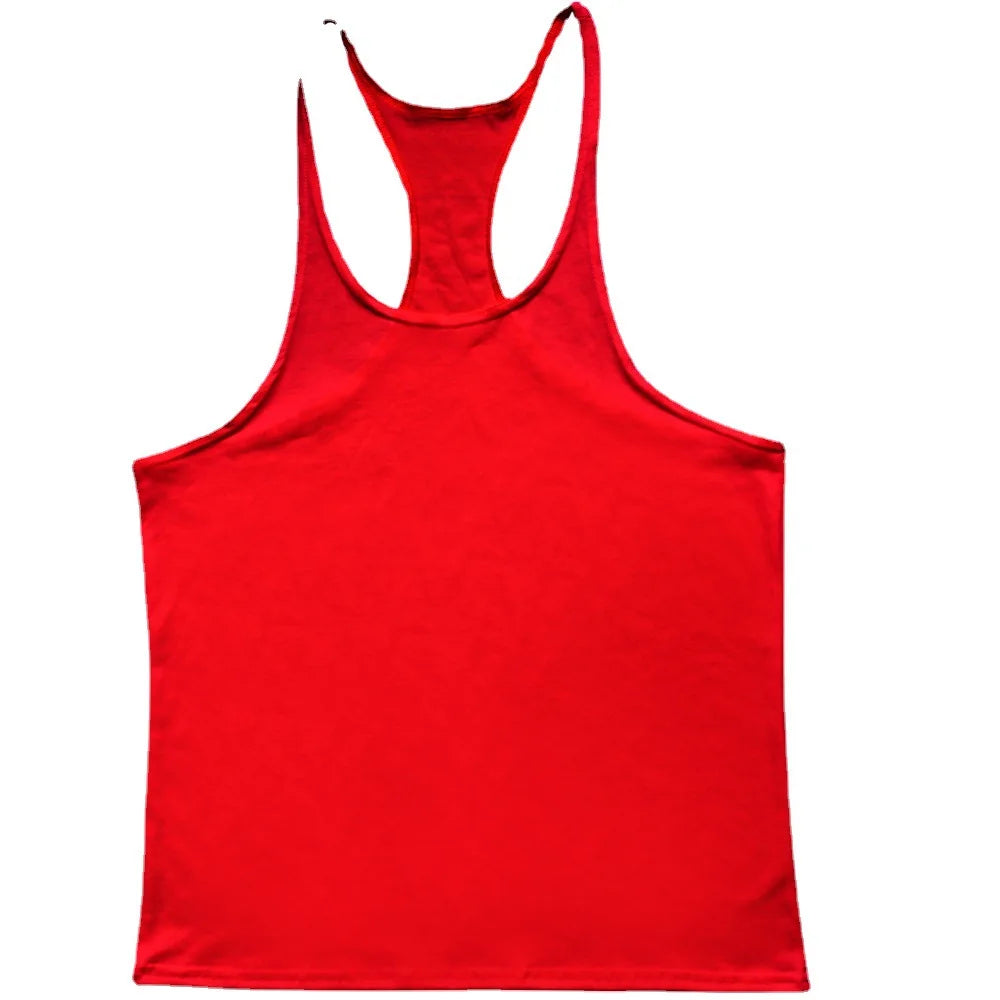 Men's Sports Gym Fitness Tank Top Y Back Fitness Lightweight Shoulder Strap Muscle Fit Tight Fitness Limit T-shirt - Sun Studio