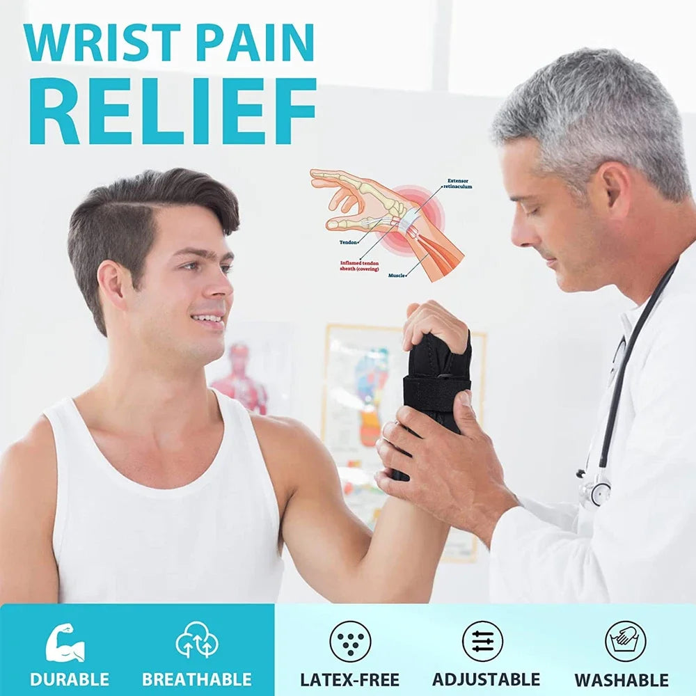 Fitness Thumb Wrist Brace Wraps Carpal Tunnel Arthritis Tendonitis Sprain Wrist Support Bandage Gym Home Sports Hand Protector - Sun Studio