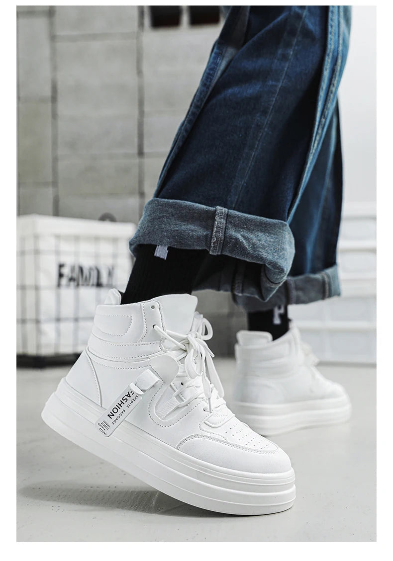 High-top classic casual sports shoes with durable soles and soft uppers, blending classic and fashionable styles. Ideal for hiki - Sun Studio