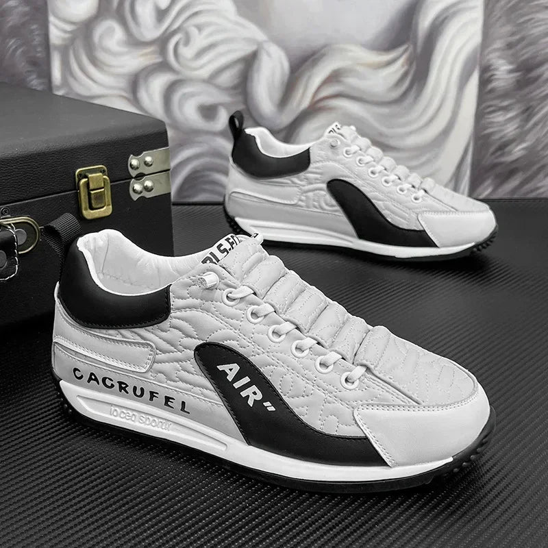 Men's Casual Thick Soled Sneakers Breathable Shoes New Autumn Men Slip on Antiskid Walking Flats Shoes Fashion Vulcanized Shoes - Sun Studio