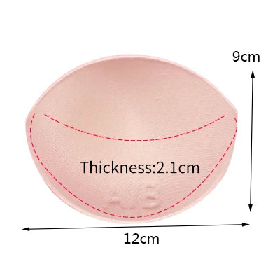1pair Sponge Inserts In Bra Padded for Swimsuit Breast Push Up Fill Brassiere Breast Patch Pads Women Intimates Accessories - Sun Studio