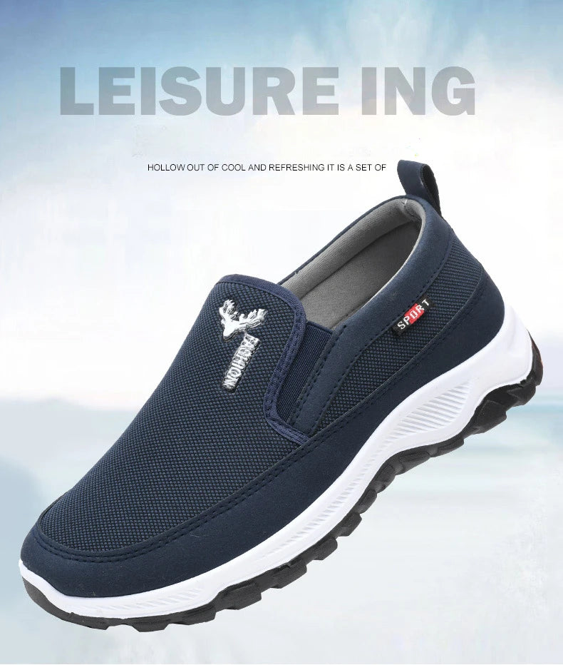 Men Running Hiking Sneakers Breathable Orthopedic Travel Plimsolls Slip On Comfortable for Outdoor Activity Hiking Walking - Sun Studio