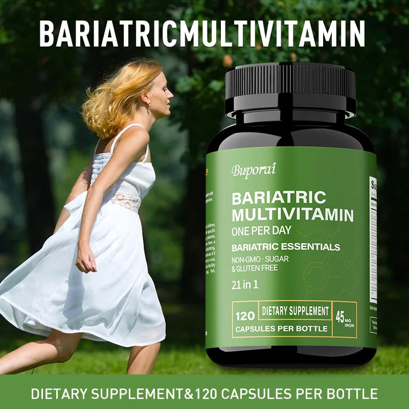 Bariatric Multivitamin Supplement - Contains 21 Vitamins and Minerals To Promote Overall Health and Maintain Energy Levels - Sun Studio