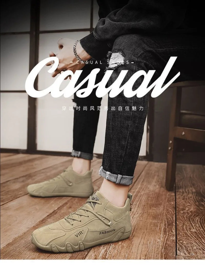 Outdoor Fashion Men's Shoes Loafers Comfort Walking Vulcanzed Sneakers Men Original Men's Ankle Boot Non Slip Work Shoes for Men - Sun Studio