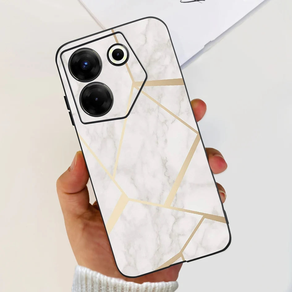 For Tecno Camon 20 Pro 5G Case 2023 Cute Love Heart Football Slim Cover Soft Silicone Funda For Tecno Camon20 Pro 5G CK8n Bumper
