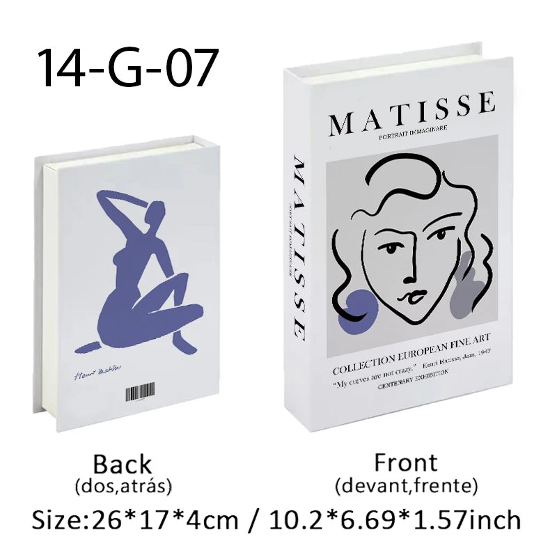 Matisse Fake Books For Decoration Storage Box Abstract Coffee Table Books Luxury Bedroom Decorative Book Bauhaus Boho Home Decor - Sun Studio