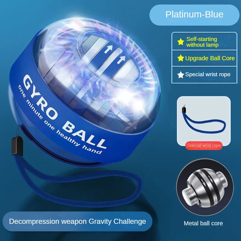 Self-start Wrist Force Ball Powerball Forearm Trainer Muscle Fitness Equipment Gyroscope Power Ball Gyro Wrist Booster Trainer - Sun Studio