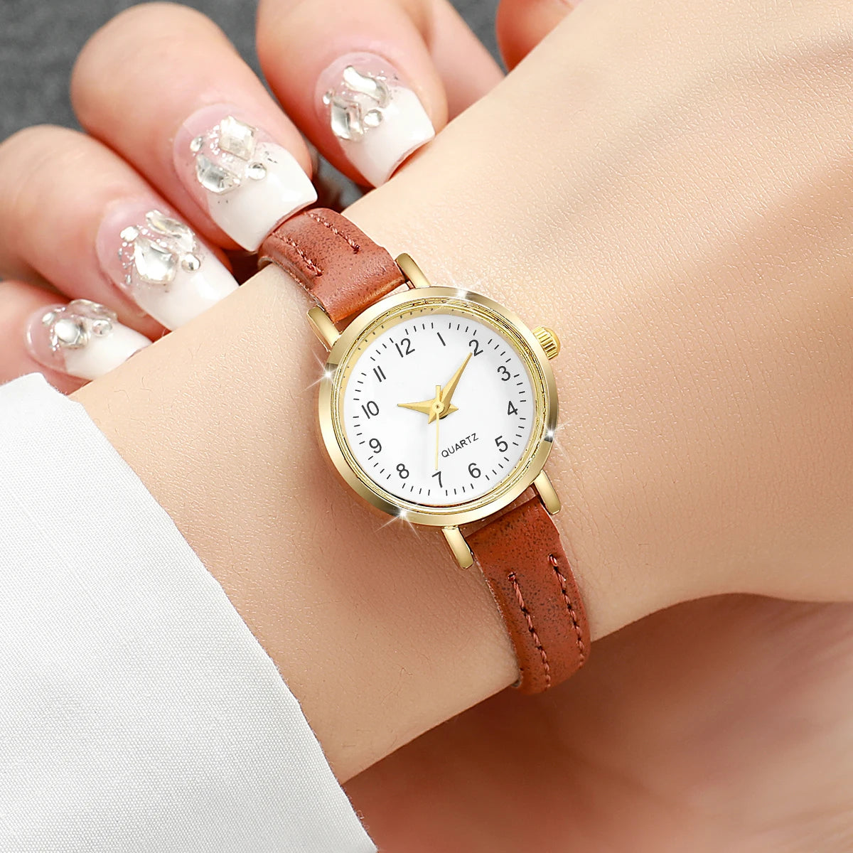 Fashion  Small Dial Women's Quartz Watch Ladies Leather Strap Wrist Watches Reloj Mujer（Without Box） - Sun Studio