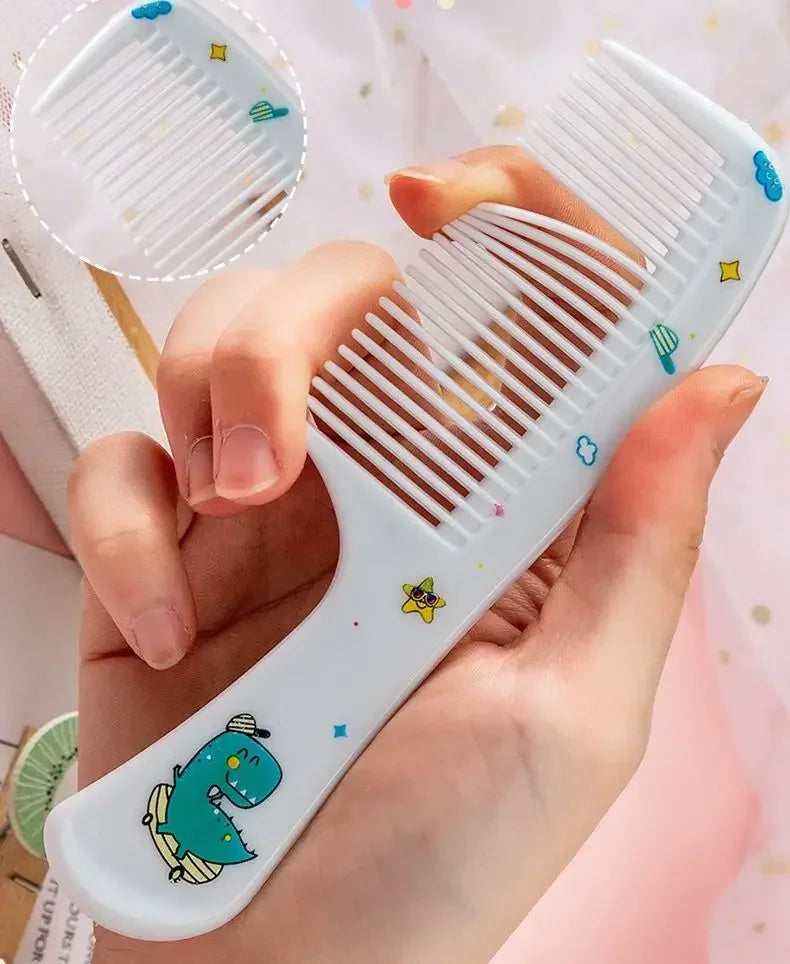 2pcs Kids Hair Combs Set Cartoon Animals Children Hairdressing Comb with Pointed Tail Girls Portable Anti-Static Plastic Comb - Sun Studio