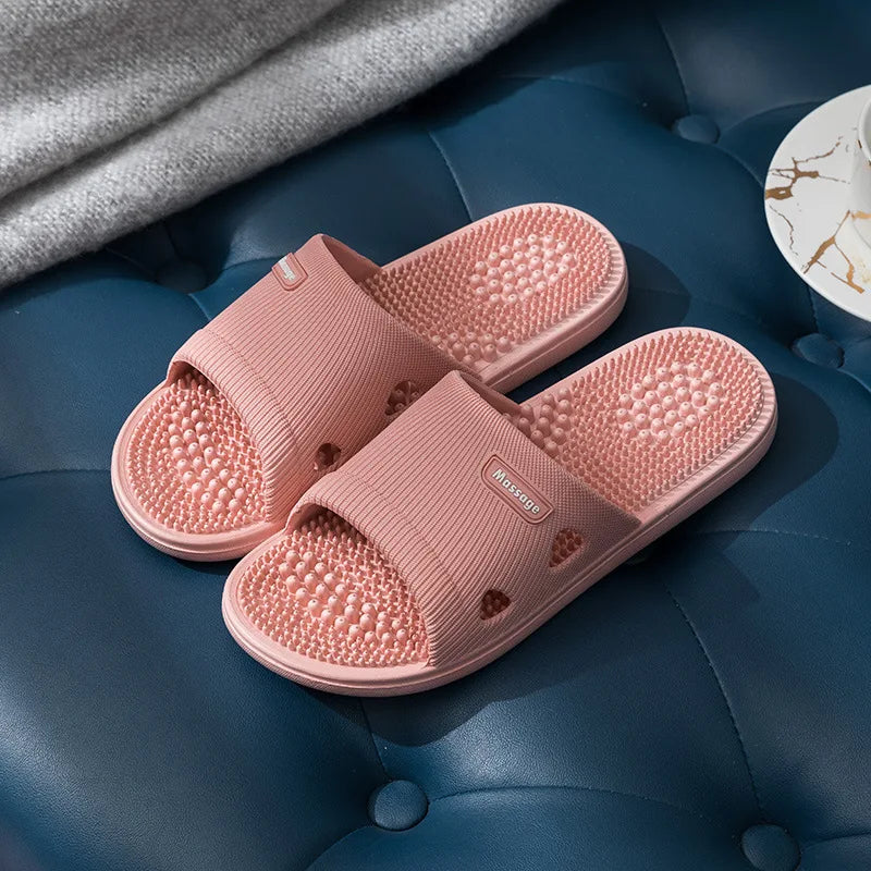 Damen Herren Fußmassage Hausschuhe Innen Badezimmer Rutschfeste Weiche Rutschen Komfort Ballerinas Paare Zuhause Entlastung Füße Gesundheitsversorgung Schuhe