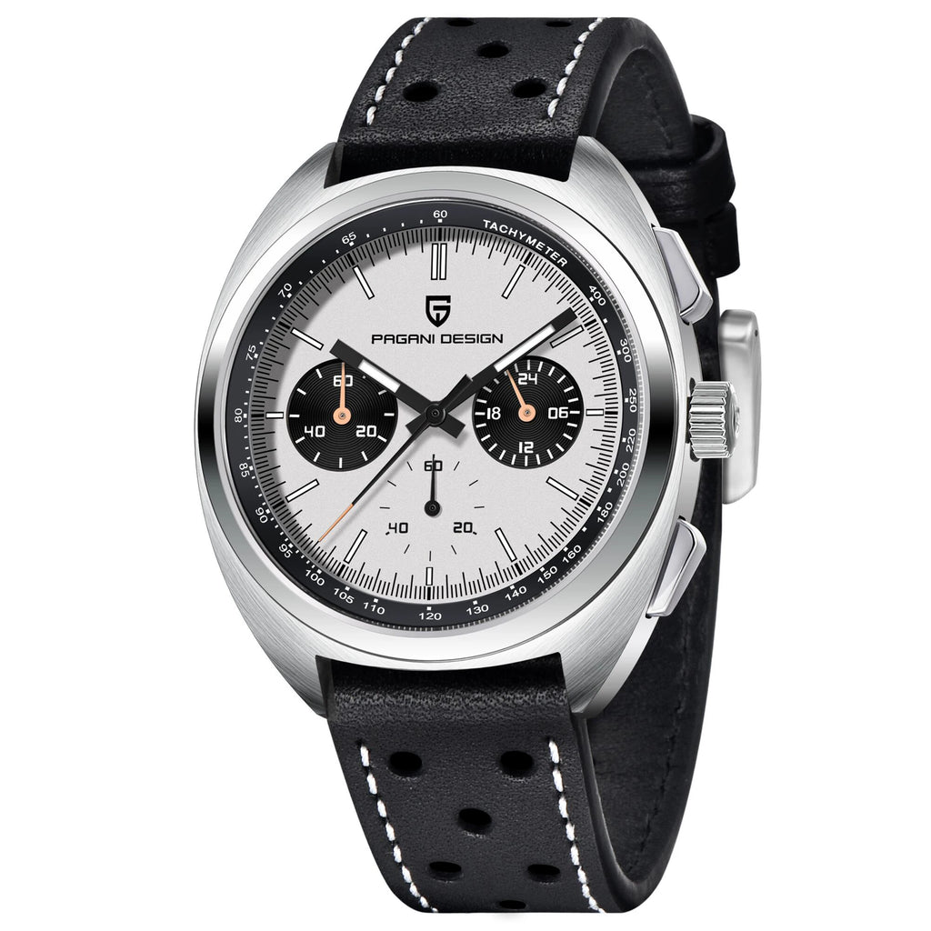 PAGANI DESIGN 2024 New Turtle Back Case Sport Chronograph Luxury Retro Quartz Watches For Men AR Sapphire glass Wrist watch Men - Sun Studio