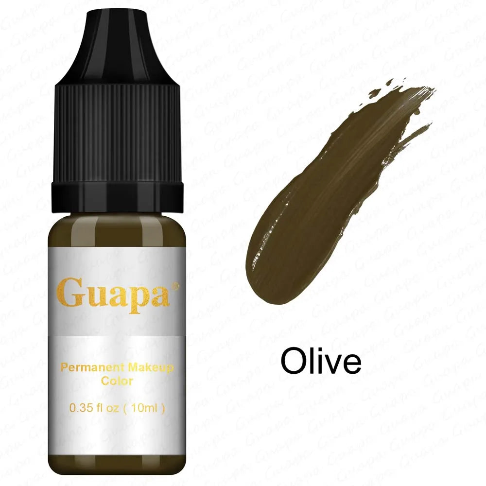 10ML Tattoo Ink Mikropigment Lippen Augenbrauen Permanente Makeup Pigment Tattoo Zubehör für Tattoo Augenbrauen Eyeliner Lippen