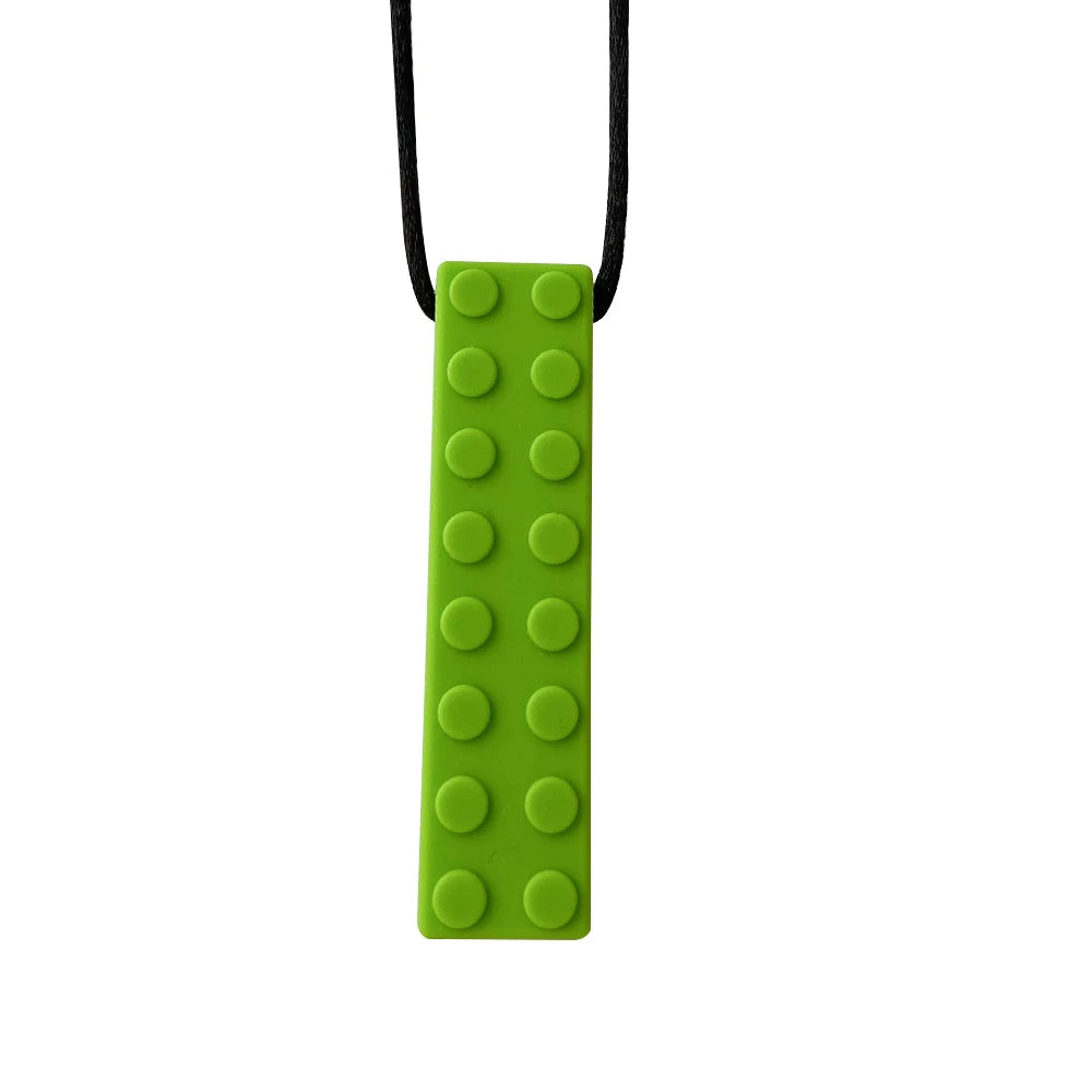 1pcs Silicone Teether Kids Chew Necklace Sensory Chewy Pendant Oral Motor Toys Therapy Tools for Autism ADHD chidren's goods - Sun Studio