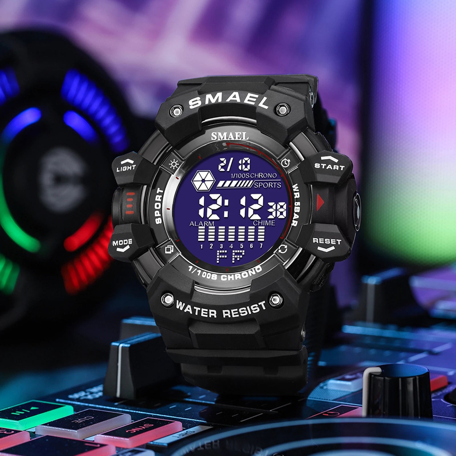 Mens Watch Military Water resistant SMAEL Sport watch Army led Digital wrist Stopwatches for male 8050 relogio masculino Watches - Sun Studio