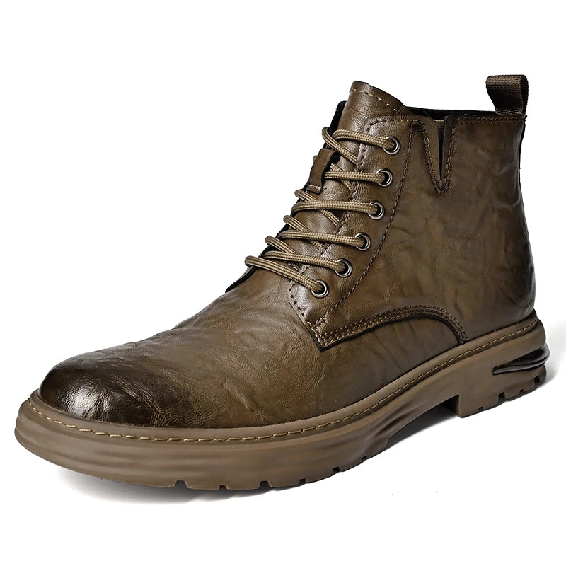 Britischer Stil Herren Interview Formale Stiefel Hochwertige Business Kurzstiefel Herren Winter Knöchel Stiefel Trend Hohe Schuhe
