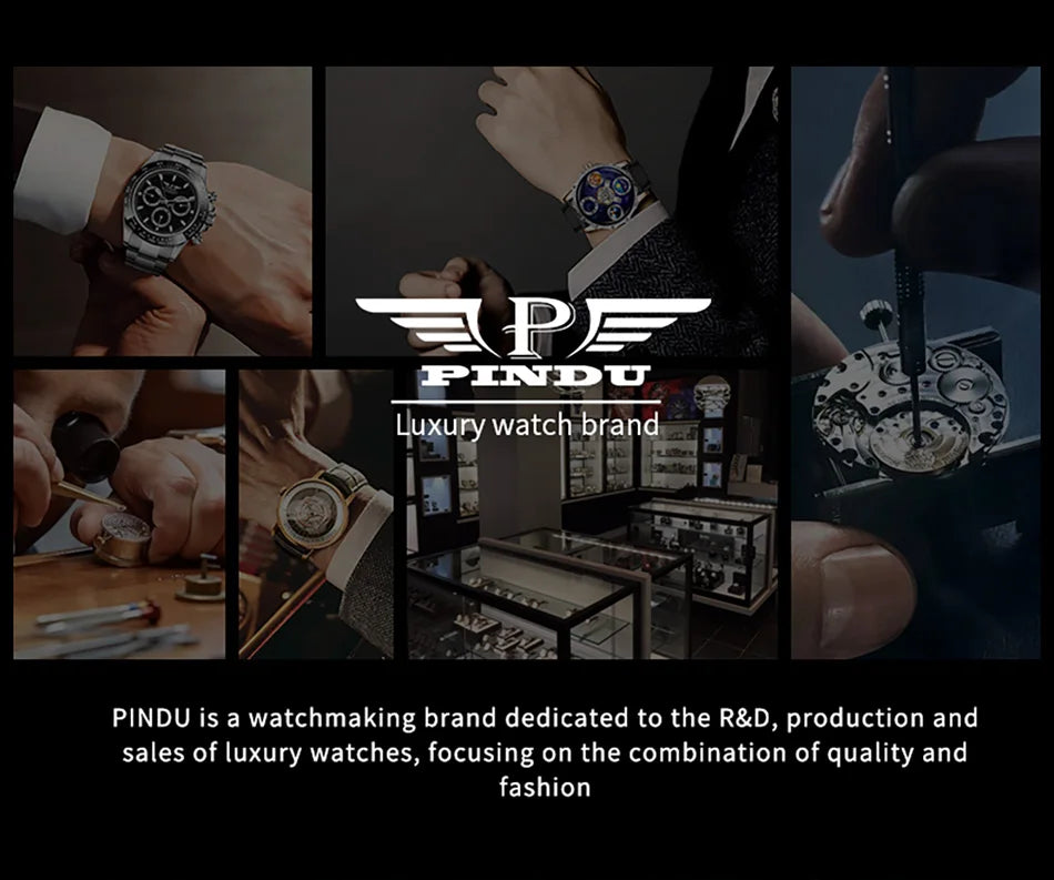 PINDU Design New 3D Dragon Earth Theme Quartz Watches Men Celestial Series Curved Mirror Transparent Design Watch Wristwatches - Sun Studio
