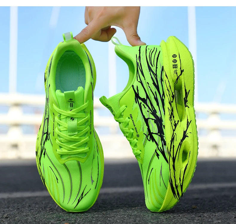 Herren Sportschuhe Professionelle Dämpfung Carbonplatte Laufschuhe Atmungsaktive Paar Freizeit Sneakers Marathon Sport Fußbekleidung