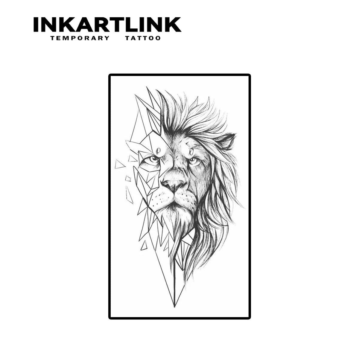 Lion Temporary Tattoo,Lasts To 15 Days New Technology Magic Waterproof Semi Permanent Sticker. - Sun Studio