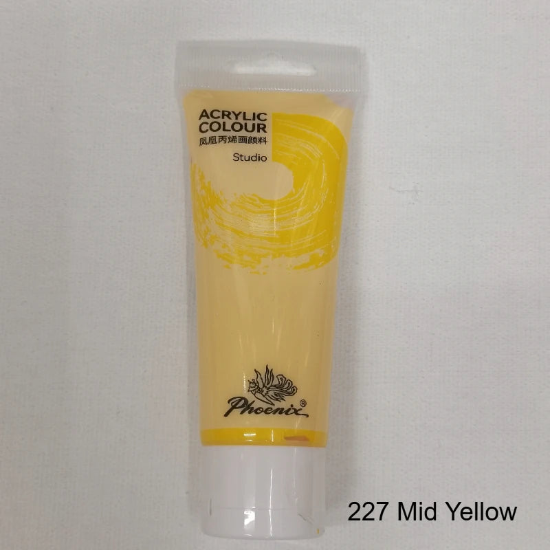 75ml Acrylfarbe Ungiftig Nicht verblassend, reiche Pigmente für Maler, Erwachsene für Leinwand Holz Ton Stoff Keramik Bastelbedarf
