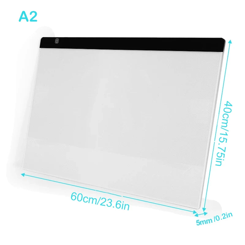 A2/A3/A4/A5 LED Light Pad for Diamond Painting Kits, USB Powered Adjustable Brightness Diamond Art Light Board with Accessorie - Sun Studio