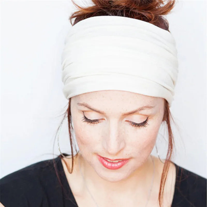 New Elastic Cycling Headband Women Fitness Headband Sweatband Fitness Headwrap Non-slip Bike Headwear Running Fitness Hairband - Sun Studio