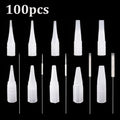100p 1RL/3RL/5RL/5F/7F Individual Packed Eyebrow Tattoo Tip Permanent Makeup Machine Tattoo Needle Tip Tattoo Nozzle Needle Caps - Sun Studio